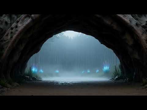 Alien Stone Arch Rain — Overcast Ambience (8H)