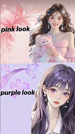 pink glitter💗vs💜purple glitter#pinkvspurple#makeup#shortvideo#shorts​#short#new​#viral​#trending​