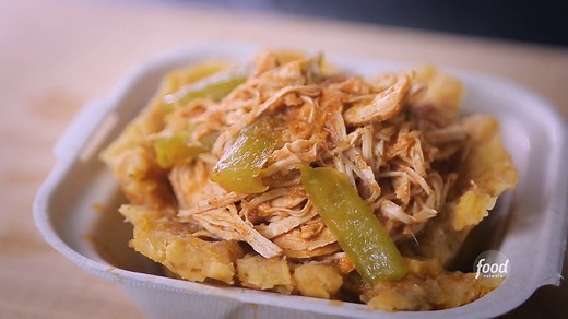 This flavorful Puerto Rican chicken and plantain dish called Chicken Mofongo is "BETTER than dynamite," according to Guy Fieri! Find it at Areyto Puerto Rican Food. #DDD, Fridays at 9|8c. | Food Network