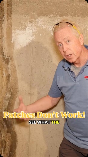 American Dry Basement Systems on Instagram: "🚫 Another patch… another leak. We see this all the time — homeowners get talked into a patch job that sits on top of the problem instead of fixing what’s underneath. . Today we’re breaking open this patch with a jackhammer to show exactly why the water kept bubbling up through the floor. 💧 When there’s pressure under the slab, a patch only traps it — and the water ALWAYS finds another way in. . At American Dry Basement Systems, we don’t patch. We fi