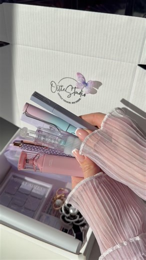 Stamp fail… fixed in seconds 💜 Packing a lavender set! #smallbusiness #packingorders #stationery