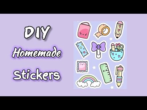 How to Make Stickers | DIY homemade stickers | homemade stickers | handmade stickers | DIY stickers