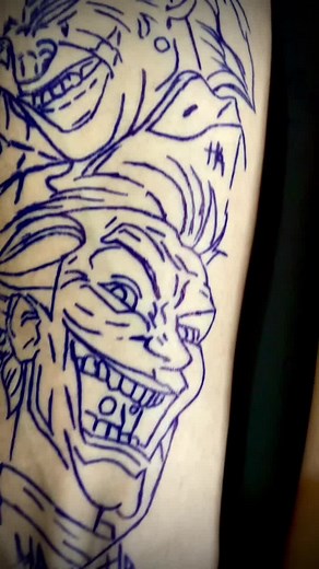 Intricate Tattoo Art Featuring Grim Characters