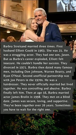 Barbra Streisand Finally Married the Right Man at 56