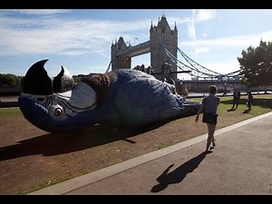 Monty Python 15m Dead Parrot hung in London