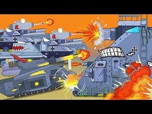 Perangkap untuk sepasukan tank 40 menit. Dunia tank. Kartun tentang tank. Serangan tank kartun.
