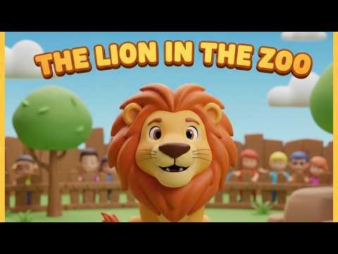 🦁 Lion in the Zoo | Fun Kids Poem with Actions