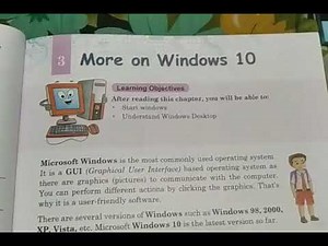 Class 4 computer chapter 3 more on windows 10