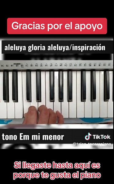 🙏Coro de alabanza en el piano Gloria aleluya, 🎹 Si quieres aprender a tocar el piano desde 0 y adorar a Dios, Comenta quiero para mas informacion.🤩 #musicacristiana #aprende #pianocover #pianotutorial #pianocover #pianomusic #inspiracioncristiana #cristianosentiktok #aprendepiano #evangelicostiktok #evangelicos #evangelio #evangelismo #musicacristiana #musicaevangelica #clasesdepiano #aprendepianofácil #aprenderpiano #tutorialdepiano #pianotutorial #pianofácil #aprenderatocarpiano #comotocarp