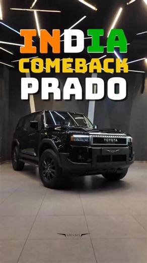 Toyota Prado India Comeback! Defender Ki Tension Badh Gayi? #ytshorts #toyota #india
