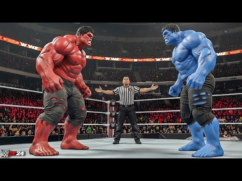 WWE 2K24 - RED HULK VS BLUE HULK | PS5 Gameplay