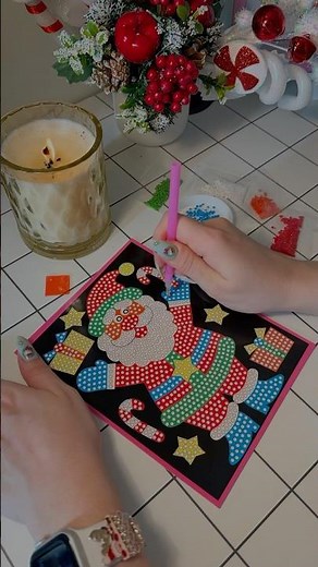 Diamond Painting Santa 🎅✨ | Festive DIY You’ll Love!