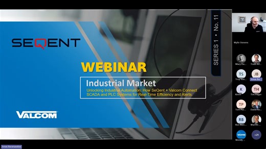 11 Webinar Unlocking Industrial Automation Valcom_Sequent