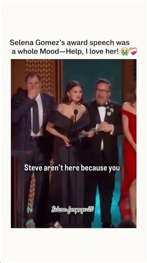 Selena Gomez’s hilarious award speech moment! 😂😍