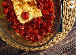 Viral baked feta pasta with cherry tomatoes recipe