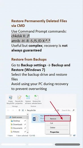 Accidentally deleted files on Windows 10? 🔍 #window10 #dataloss