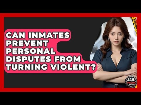 Can Inmates Prevent Personal Disputes From Turning Violent? - Jail & Prison Insider