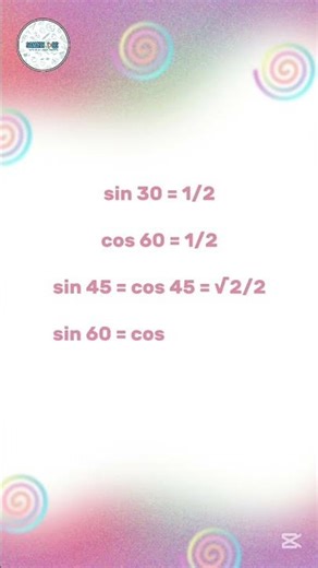 Memorise 6 Exact Trig Values ⚡📐 #mathshorts #trigonometry
