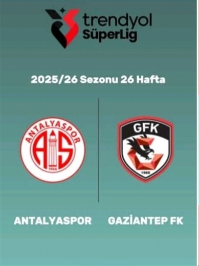 Antalyaspor - Gaziantepspor Maç Özeti