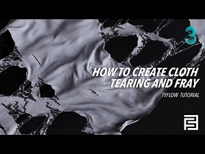 How to create cloth tearing and fray | 3dsmax x Tyflow