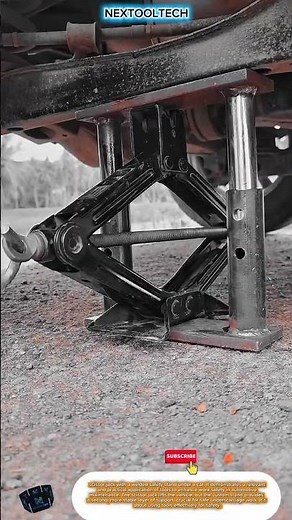 Custom Scissor Jack With Welded Safety Stand For Secure And Innovative Vehicle Maintenance