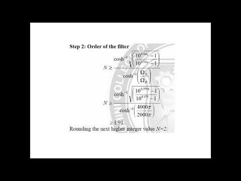 Design of IIR filters