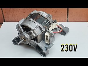 I turn washing machine motor to generator #how to make generator at home#diy generator with dc motor