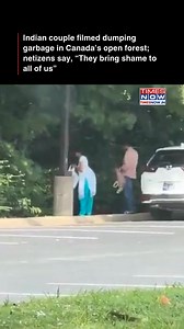 A video of a couple, seemingly Indian, dumping garbage by a roadside in Canada has gone viral. The clip has triggered sharp criticism and sparked debate about how public behavior abroad reflects on the larger community. [Canada, Dumping Garbage] #NewsWithTN | TIMES NOW