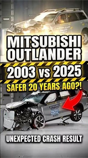 OLD vs NEW Mitsubishi Outlander 2003 vs 2025 — SHOCKING Crash Test Result!