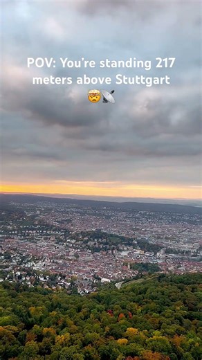 You Won’t Believe the View from Stuttgart TV Tower! 🇩🇪 | #stuttgart #germany #travel #yt #shorts