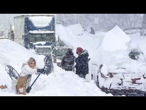 Japan Paralyzed! Abnormal Snow Storm in Sapporo, Hokkaido (Feb. 07, 2022)