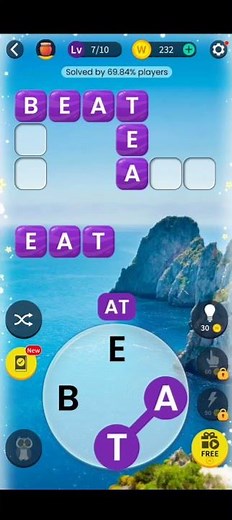 Cross word puzzle game 🧠