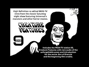 Remastered HD WGN-TV Creature Features Intro with Poem