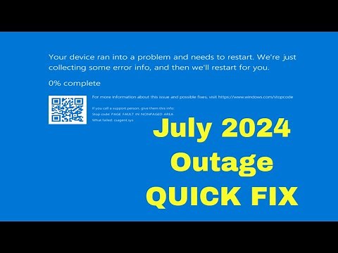 Fix CrowdStrike Blue Screen Death (csafent.sys)Blue Screen Error [EASY FIX]