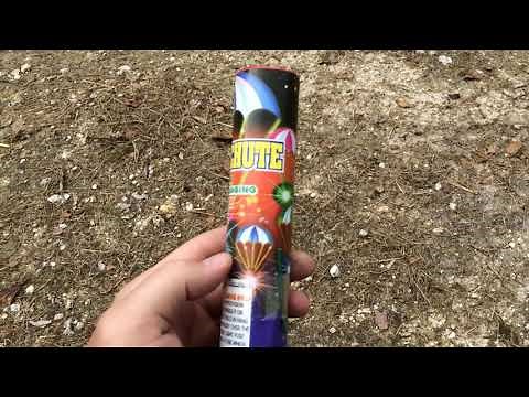 7” Parachute With Color Changing Flares