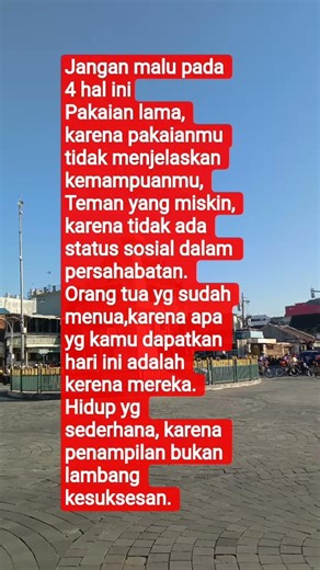 jangan malu pada 4 hal ini