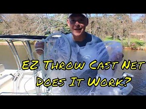 How To Throw A 4 foot Cast Net - EZ Throw Cast Net #Bait, #castnet, #Fishing