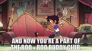 And now you're a part of the boo‐boo buddy club.