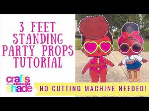 3 FEET STANDING PARTY PROPS DIY (easy!) #partyfavors #diyparty #partyprop