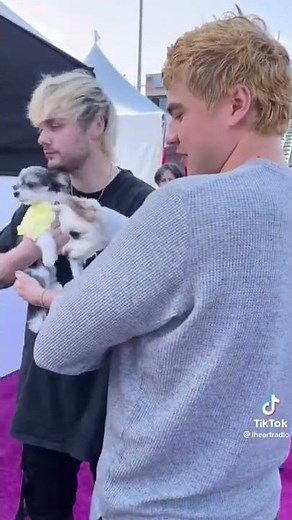 5SOS Plays With Puppies Backstage at iHeartRadio’s Wango Tango!