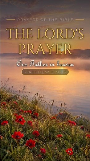 The Lord's Prayer 🙏 Pray It With Me | Matthew 6:9-13 #shorts #prayer #jesus