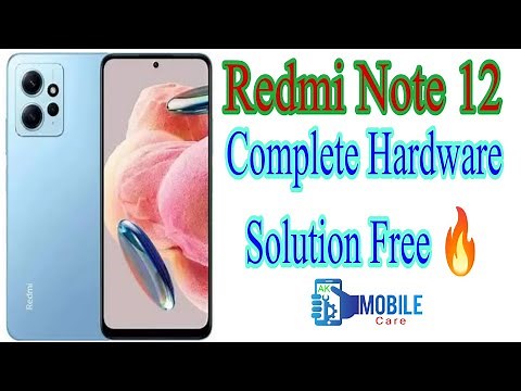 Redmi Note 12 Complete Schematic Diagram Hardware Solution|Ahmad Khani|