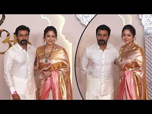 Surya and Jyothika's Grandeur Traditional Appearance | Anant Ambani Wedding