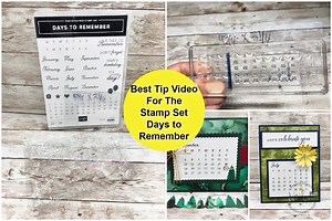 Best Tip Video For Days To Remember Stamp Set - Frenchie Stamps