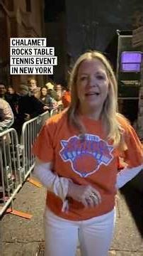 Chalamet rocks table tennis event in New York