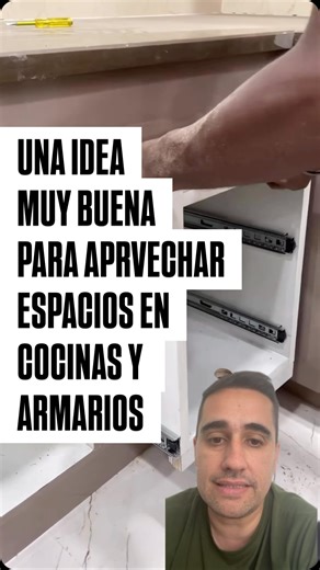 Matu_Tips on Instagram: "Una. Implementación de cajones con guías para aprovechar los espacios, y un diseño muy atractivo • #matu_grabando #matu_tips"