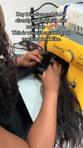 You haven’t learned how to sew wigs with a machine yet, and it shows 👀 Just look at how neat this machine-stitched wig is. Join our Machine Stitch Wig Making Class and learn step-by-step how to: ✨Use a sewing machine (no experience needed!) ✨Create flat, secure, professional-looking wigs ✨ Cut production time in half Boost your wig business profits ✨ In-person ✨Starter kits available Drop