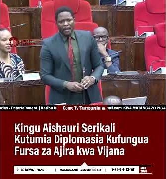 Kingu Aishauri SerikaliKutumia Diplomasia Kufungua Fursa za Ajira kwa Vijana