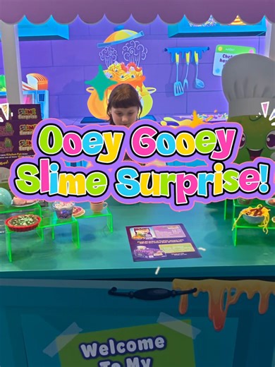 So much squishy, stretchy FUN at the @ooeygooeyslimesurprise Booth at Toy Fair 💕✨ We made our own cotton candy slime, added the cutest charms, swirled it to perfection, and of course… had to give it the ultimate slime stretch test! 🍭🫧 This booth was seriously a dream for slime lovers colorful, creative, and totally ooey gooey in the best way! @ArtCreativity #toyfairlife #ToyFairFun #OoeyGooeySlime #slimelovers