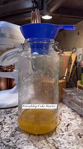 Continuing to make the starter for the Friendship Cake. Hope this cake is good since it takes 6 weeks to make!! Recipe in comments | PastTimecook